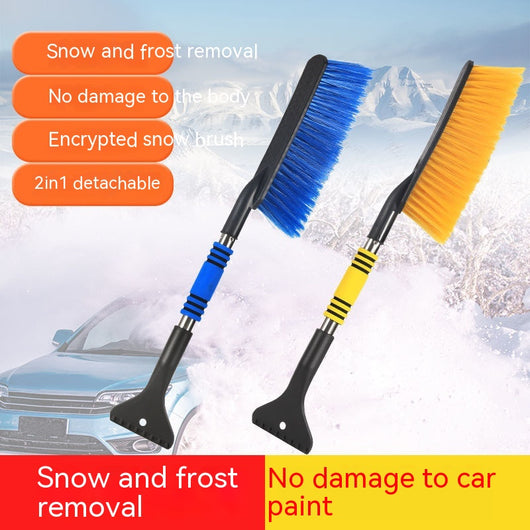 Raspador de Hielo y Nieve para Auto con Mango Largo - Multifunción sin Dañar la Pintura