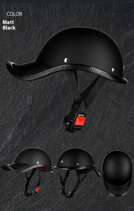 Casco Retro Eléctrico con Batería para Motocicleta - Protección de Seguridad Media - Image 27