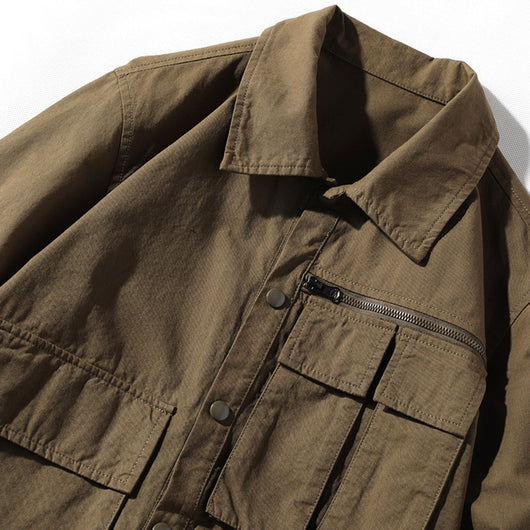 Chaqueta Camisa Casual con Múltiples Bolsillos para Hombre - Image 22