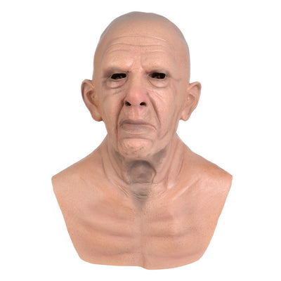 Máscara de Cabeza Calva de Abuelo - Cobertura Látex Realista - Image 20