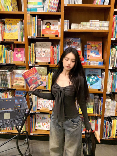 Blusa de Manga Larga con Moño para Otoño Invierno - Image 9