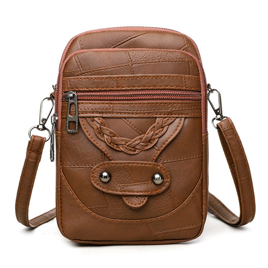Bolsa para Celular de Cuero Suave Estilo Retro Fashionable - Image 5