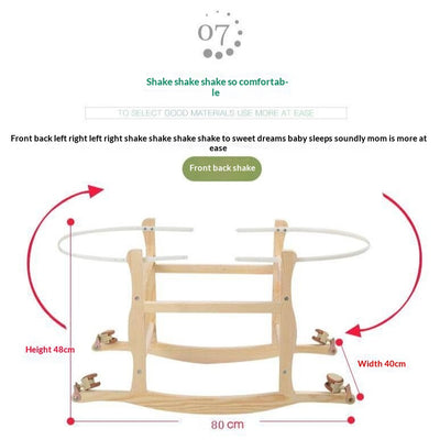 Moisés Portátil Tejido en Fibra de Maíz - Cuna Ecológica para Bebé - Image 4