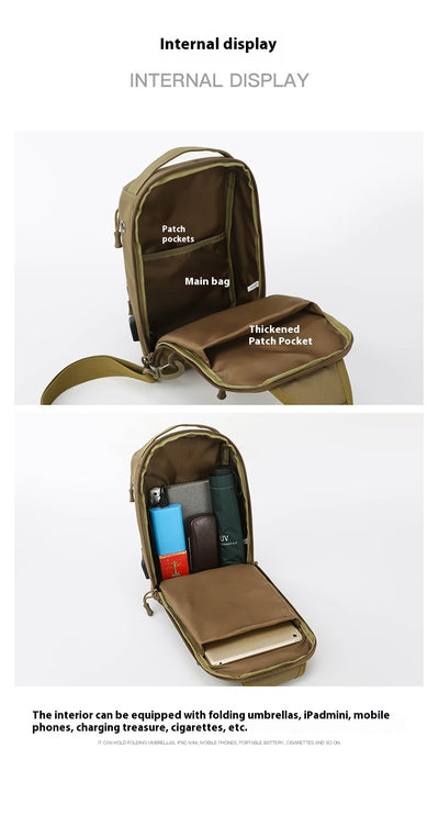 Bolsa Táctica Crossbody Camuflaje para Hombre - Gran Capacidad Multifuncional - Image 51