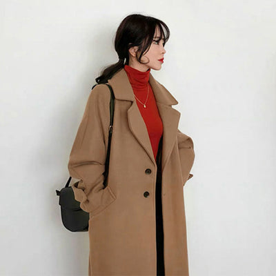 Abrigo de Cachemira Corto Talla Pequeña - Elegancia Versátil - Image 3