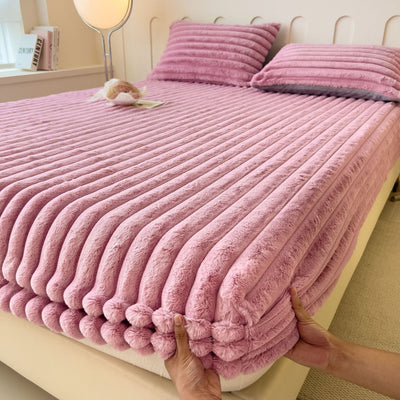 Sábana Ajustable Térmica de Imitación Angora para Cama Matrimonial y Dormitorio - Image 9