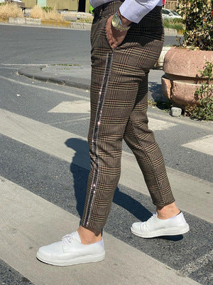 Pantalones Casuales de Cuadros para Hombre - Image 12