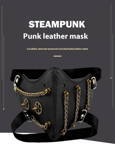 Máscara Steampunk Halloween con Cadena de Personalidad y Protección - Image 7