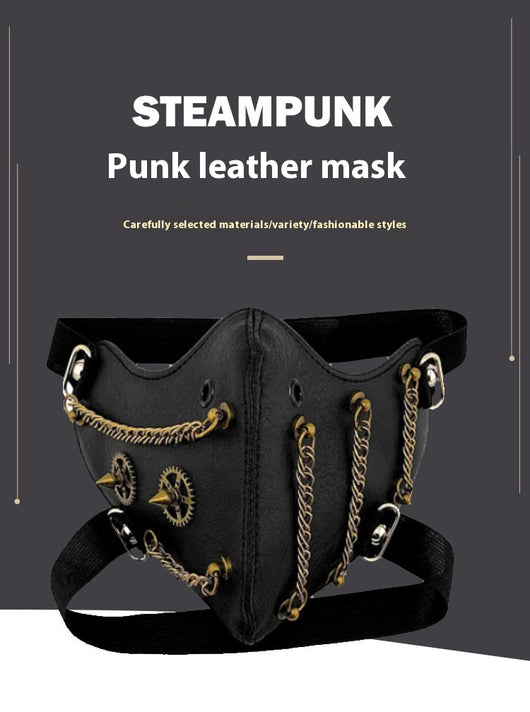 Máscara Steampunk Halloween con Cadena de Personalidad y Protección - Image 7