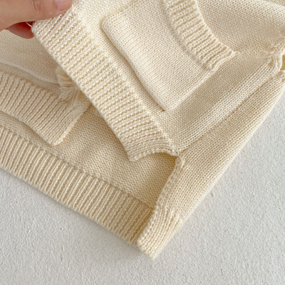 Chaleco Cardigan Tejido para Niños con Borlas - Image 49