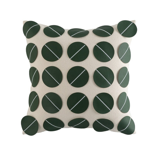 Funda de Almohada de Cuero PU con Diseño Geométrico y Tela Tecnológica - Image 20