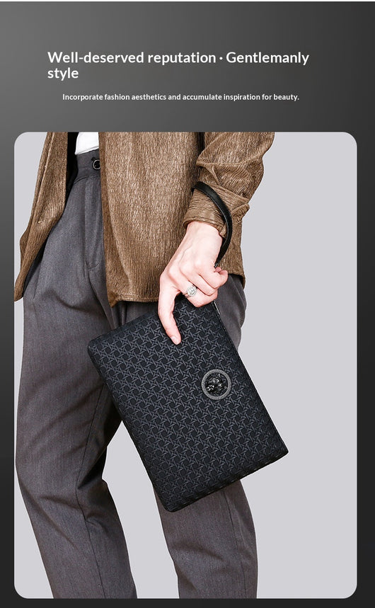 Clutch Personalizado de Textura Tejida con Diseño Minimalista y Gran Capacidad - Image 18
