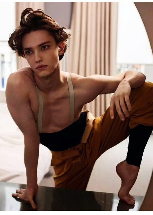 Malla de Ballet para Hombre con Tirantes Ajustables y Cintura Alta - Image 20