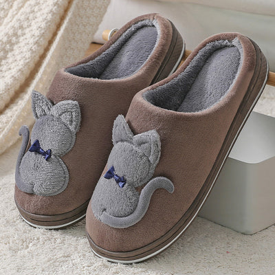 Pantuflas de Pareja Cómodas de Algodón Suave Antideslizantes - Image 3