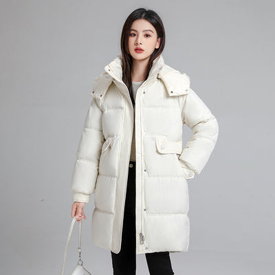 Abrigo Acolchado con Plumón y Capucha - Chaqueta de Algodón Elegante - Image 9