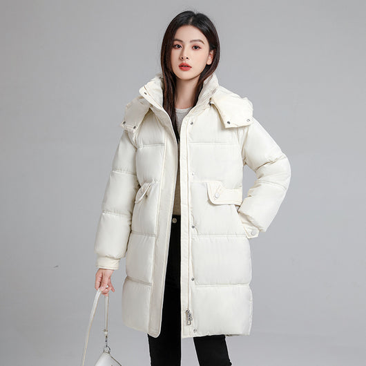 Abrigo Acolchado con Plumón y Capucha - Chaqueta de Algodón Elegante - Image 9