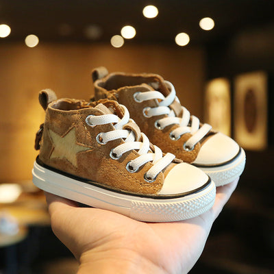 Zapatillas Altas de Lona con Estampado Leopardo para Bebé - Image 9