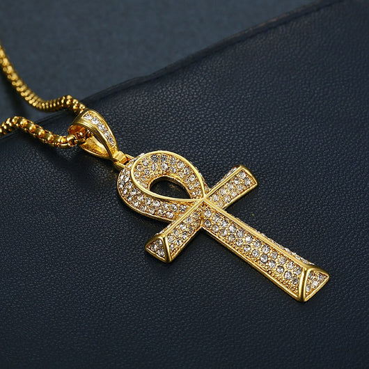 Dije Ankh Egipcio para Hombre con Cadena de Acero Inoxidable - Image 4