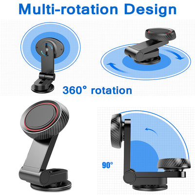 Soporte Magnético Giratorio 360° para Teléfono en Auto - Fijación a Tablero - Image 3