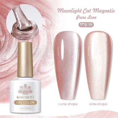 Esmalte de Uñas Gel Ojo de Gato Blanco Porcelana - Efecto Luz Lunar - Image 8