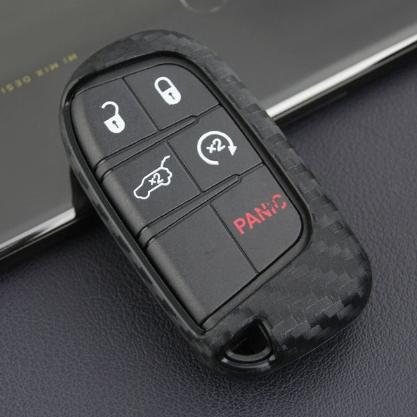 Funda Protectora de Fibra de Carbono para Llaves Dodge, Chrysler y Fiat