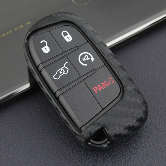 Funda Protectora de Fibra de Carbono para Llaves Dodge, Chrysler y Fiat