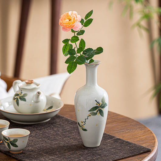 Maceta Cerámica Retro para Flores Hidropónicas - Adorno de Porcelana - Image 3