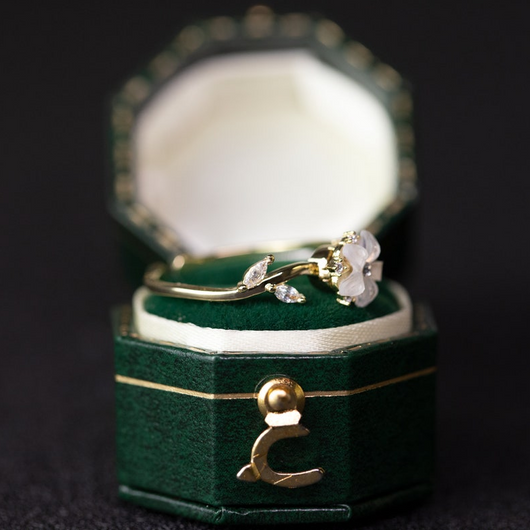 Anillo de Boda Floral en Oro 18K, 14K y Plata con Diamantes para Mujer - Image 6