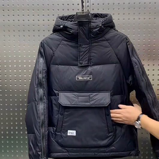 Chaqueta Utilitaria de Algodón para Hombre con Capucha - Image 4