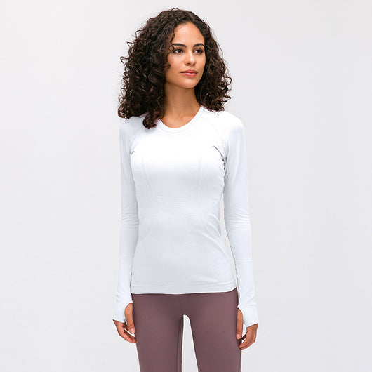 Playera Deportiva Mujer Cuello Redondo Ajustada y Transpirable - Image 26