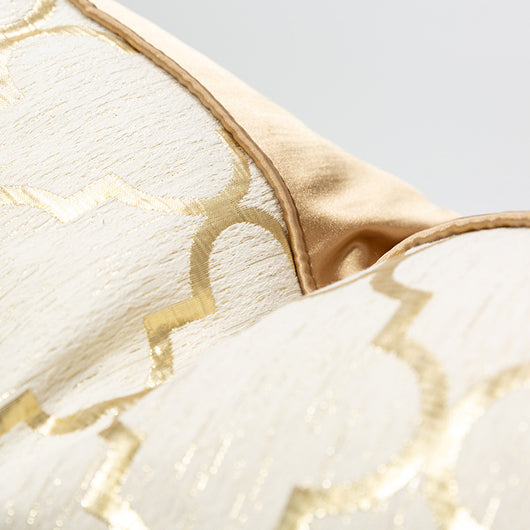 Funda de Almohada Oro Champagne con Diseño Geométrico Diamante - Image 13