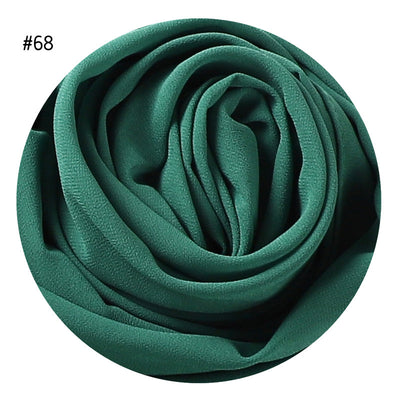 Pañuelo de Gasa de Perla Liso y Versátil para Mujer - Image 33