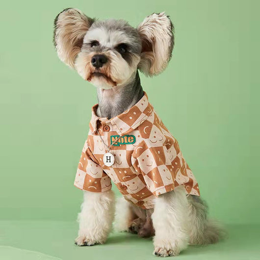 Camisa Denim a Cuadros Pet Fadou