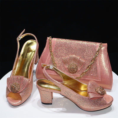 Zapatos Peep Toe con Tacón Grueso y Detalles de Strass - Image 5
