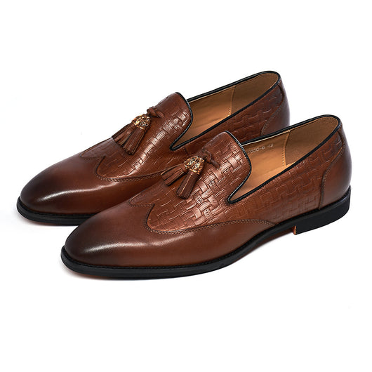 Zapatos de Cuero Artesanales para Hombre - Estilo Business Casual con Borlas - Image 7