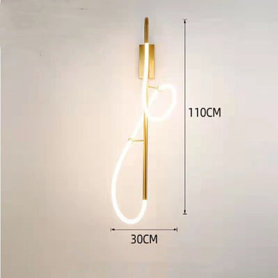 Lámpara de Pared LED Musical Note - Lujo Minimalista para Dormitorio y Sala de Estar - Image 3