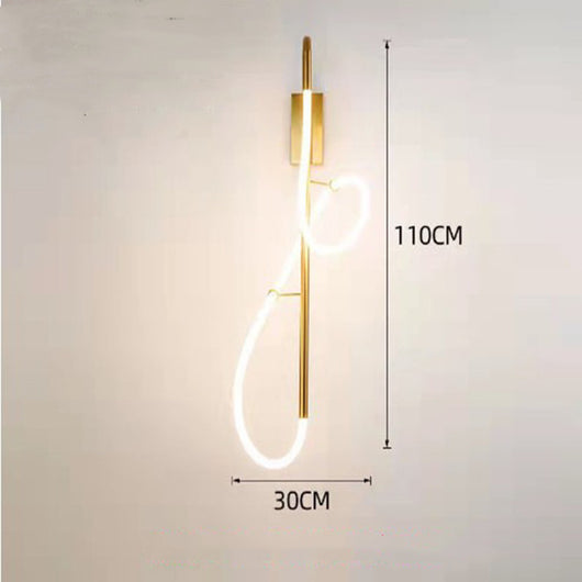 Lámpara de Pared LED Musical Note - Lujo Minimalista para Dormitorio y Sala de Estar - Image 3