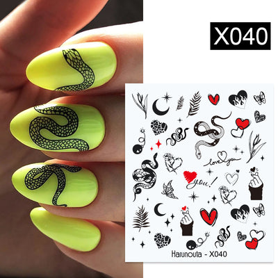 Stickers de Uñas Mariposas, Flores y Hojas - Diseños Artísticos - Image 21