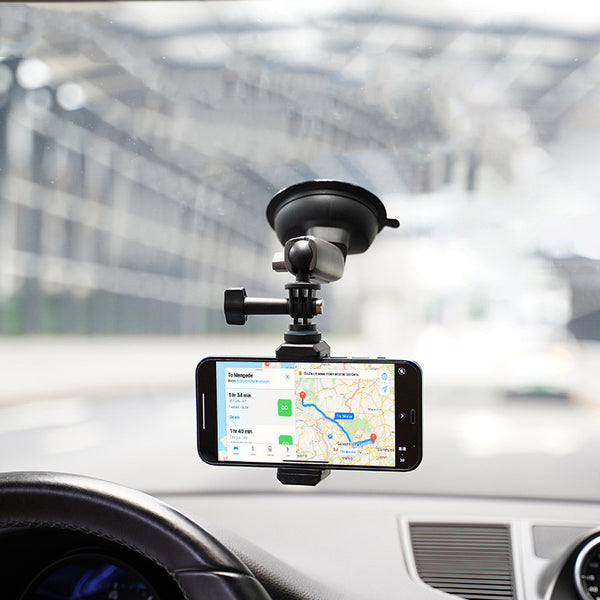 Soporte Plegable para Celular en Auto con Ventosa