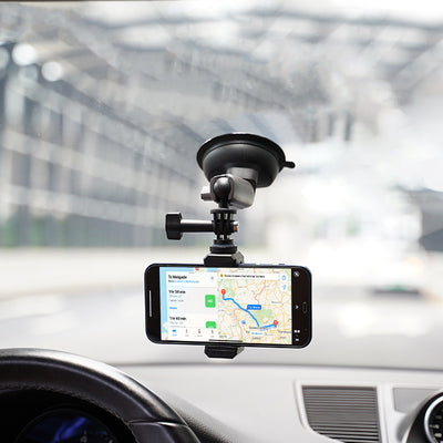 Soporte Plegable para Celular en Auto con Ventosa