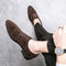 Zapatos de Cuero Grabados Estilo Casual para Hombre