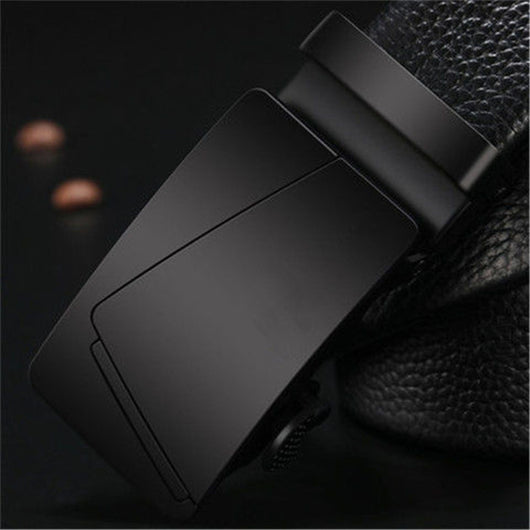 Cinturón Automático Negro Clásico para Hombre - Hebilla de Ajuste Rápido - Image 20