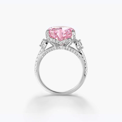 Anillo de Corazón Zirconia Hielo con Pulsera Francesa para Mujer - Image 3