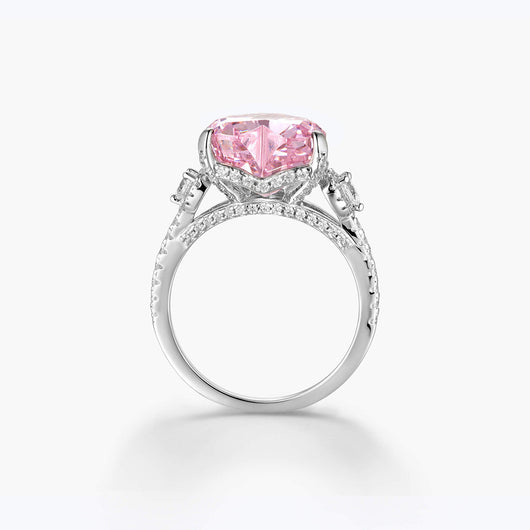 Anillo de Corazón Zirconia Hielo con Pulsera Francesa para Mujer - Image 3