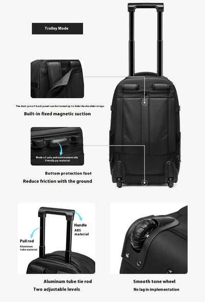 Mochila Trolley Expandible de Gran Capacidad para Viajes de Negocios - Image 21