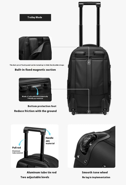 Mochila Trolley Expandible de Gran Capacidad para Viajes de Negocios - Image 21