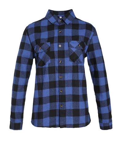 Camisa de Cuadros con Bolsillos y Solapas para Hombre - Manga Larga Otoño - Image 2