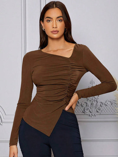 Blusa Elegante Francesa Otoño-Invierno Ajustada e Intelectual - Image 9