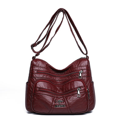 Bolso de Cuero Retro Auténtico para Mujer con Gran Capacidad - Image 7