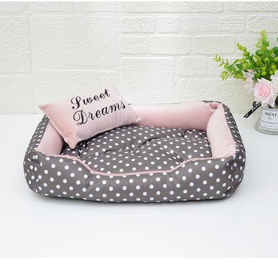 Cama Estampada de Cuatro Estaciones para Perros Pequeños - Image 6